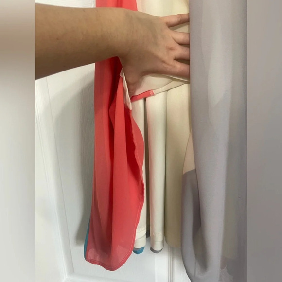 ENTRO multicolored summer spring dress spaghetti strap - Picture 3 of 6